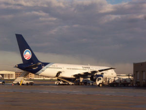 Barack Obama Boeing 757 at Midway