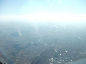 Smog and pollution near surface in China