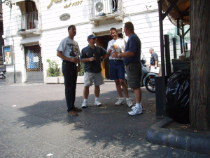 ATA 757 Pilots postflight briefing - Catania, Italy.