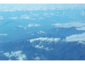 Snow capped mountains in Taiwan