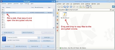 truecrypt encrypted Linux USB flash memory