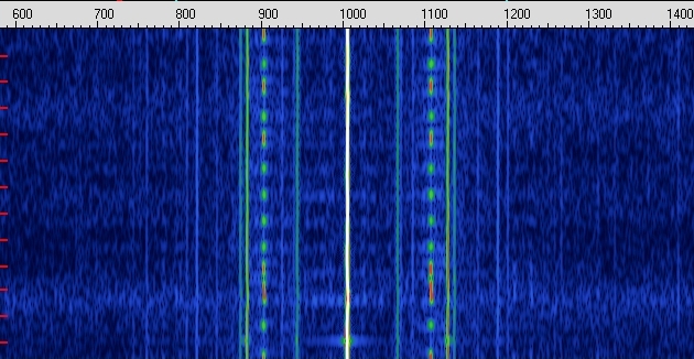 spectrogram of alignment signal