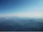 Chinese mountains in haze