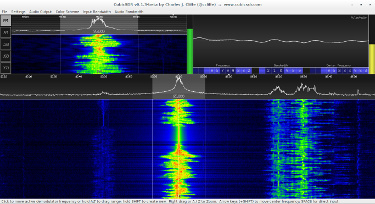 Cubic SDR multi-frequency monitoring on R820T2 Dongle