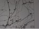 Fukushima radiation alert on aero weather chart