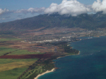 Kahului, Hawaii from aboard ATA Boeing 757