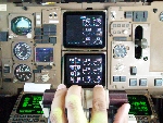 ATA Airlines Boeing 757 manual throttles!