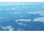 Snow capped Taiwan mountains