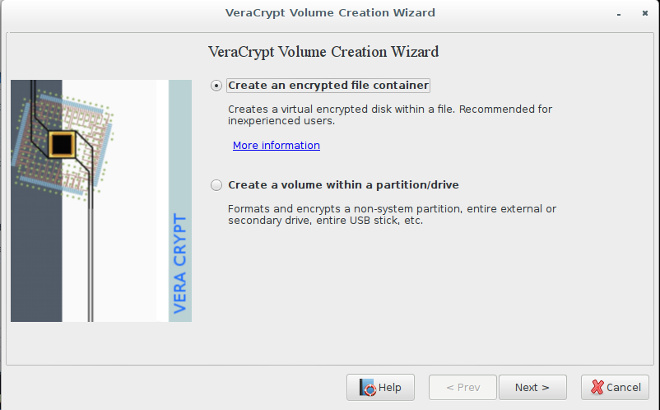 Veracrypt encrypted Linux USB flash memory